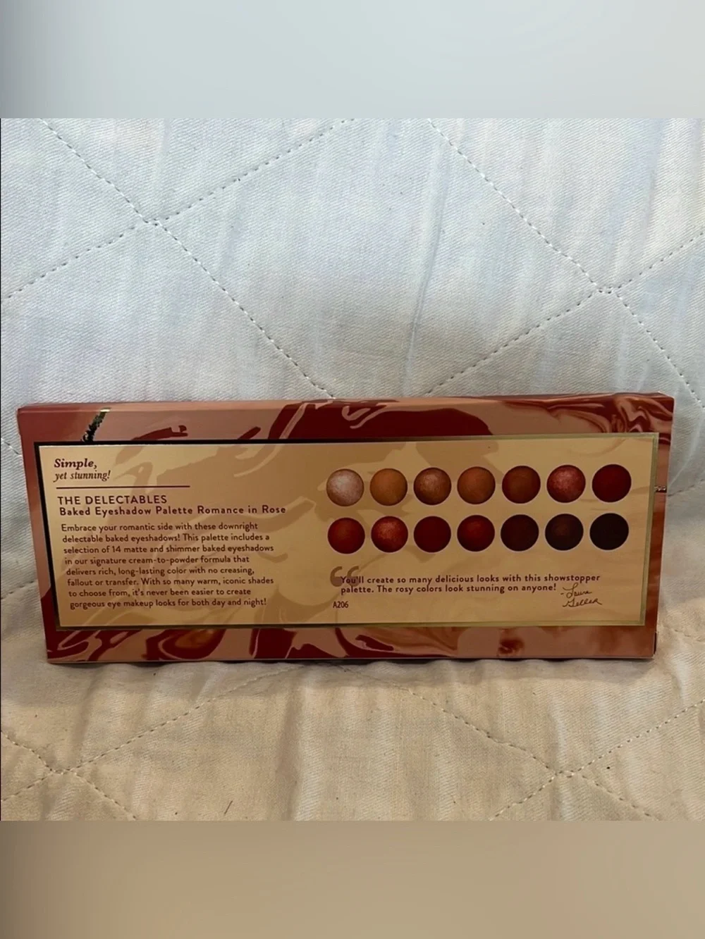Laura Geller The Delectables Baked Eyeshadow Palette Romance In Rose 🌹 NWT